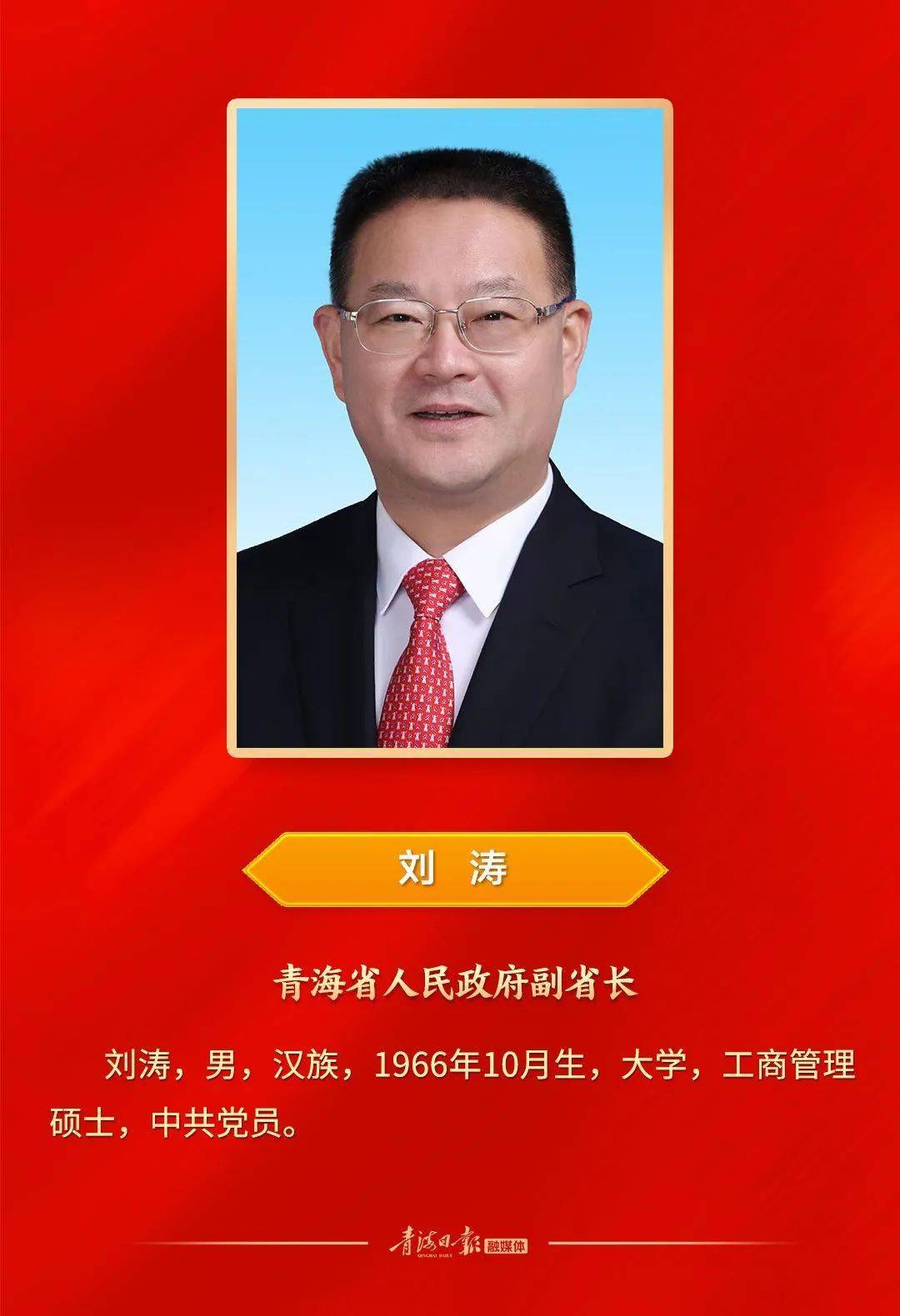 青海省最新副省长名单公布