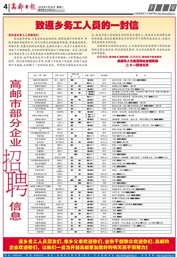 高邮最新招聘趋势及观点论述